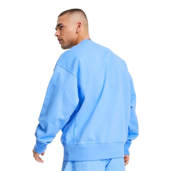 Nike Retro Trend Logo Fleece Crewneck Sweatshirt Size XXL 2XL in University Blue - Picture 3 of 13